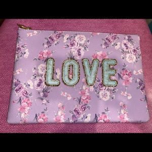 Stoney Clover X Loveshackfancy LOVE Leather Flat Pouch